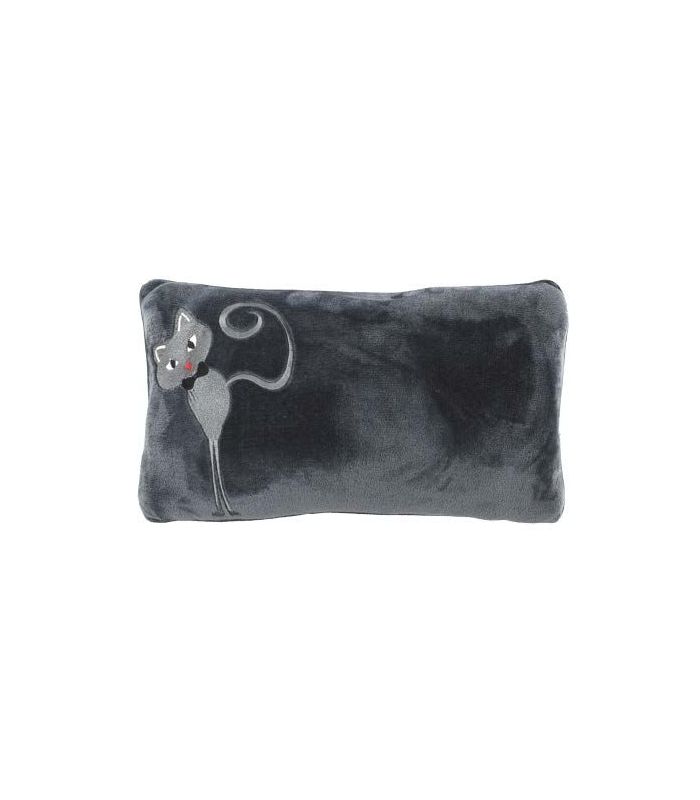 Coussin Polaire Cats Gris Silver Coussin Polaire Cats Gris Silver