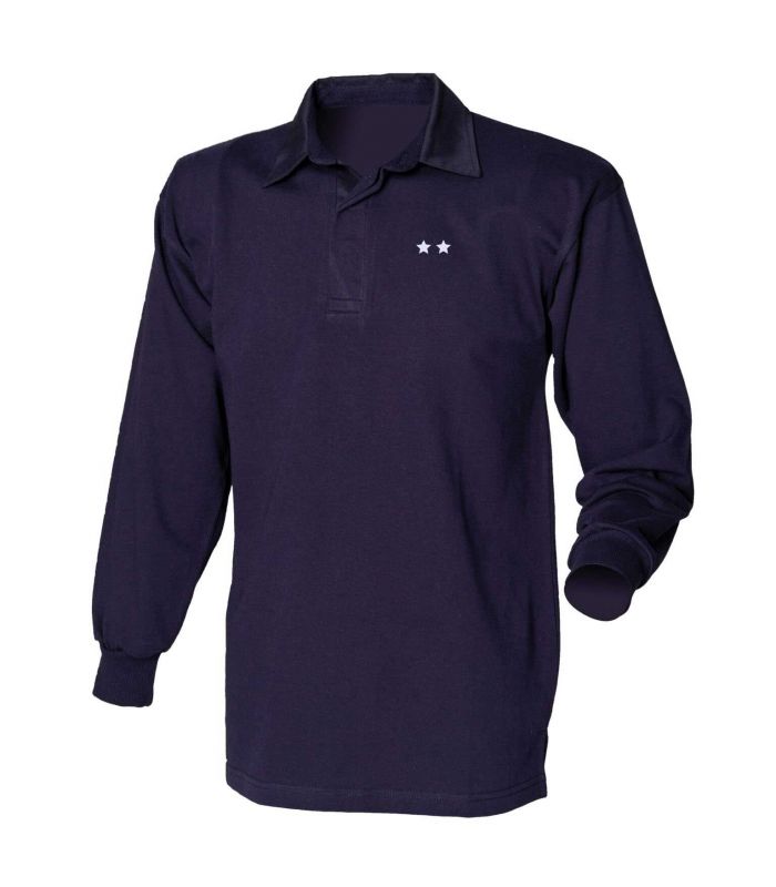 Polo homme RUGBY 2 étoiles manches longues