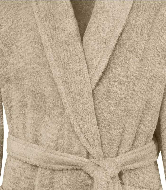 Peignoir col châle Studio 100% coton 400g/m² SABLE