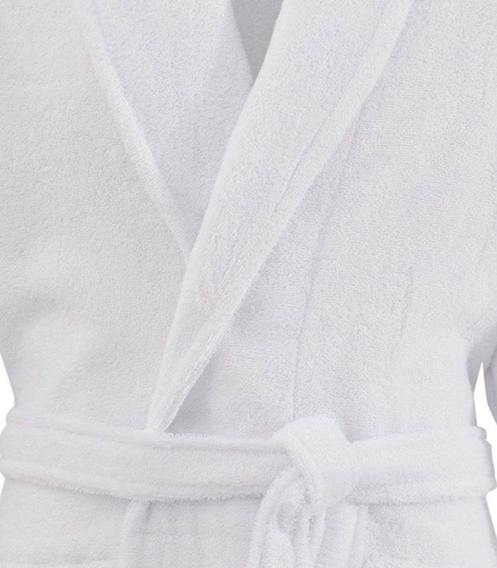Peignoir col châle Studio 100% coton 400g/m² BLANC