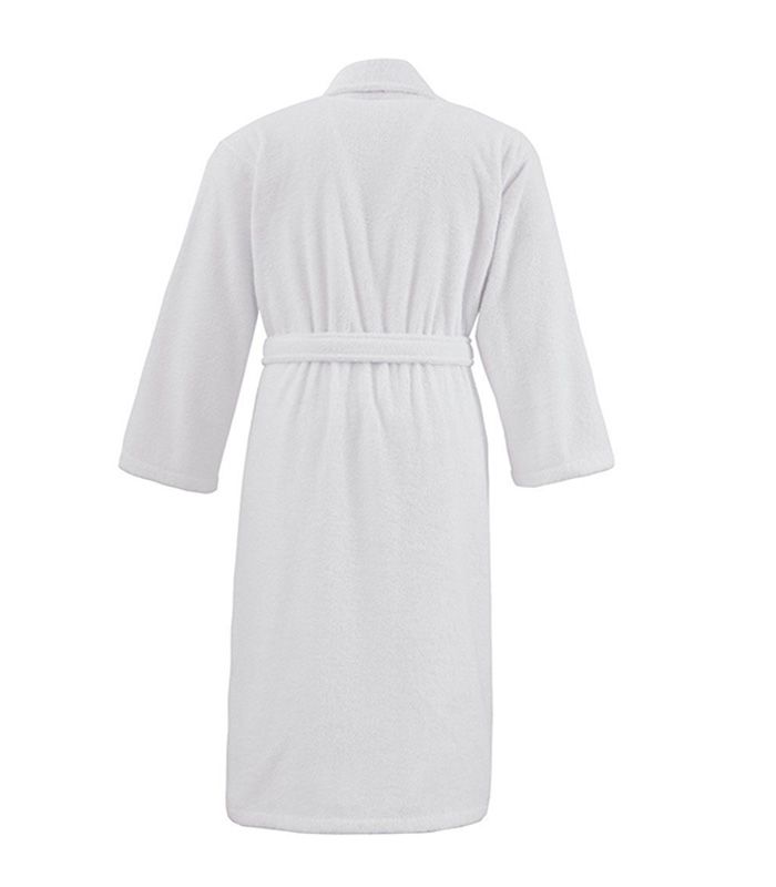 Peignoir col châle Studio 100% coton 400g/m² BLANC