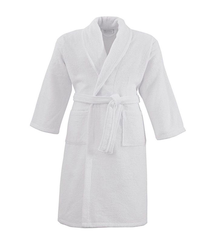 Peignoir col châle Studio 100% coton 400g/m² BLANC