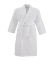 Peignoir col châle Studio 100% coton 400g/m² - Couleur éponge - Blanc, Taille peignoir - L