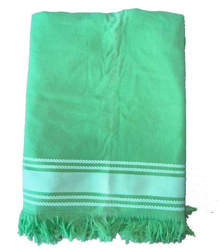 DEGRIFFE :Fouta Bahamas Sensei Double Face 100x180 100% coton MINT