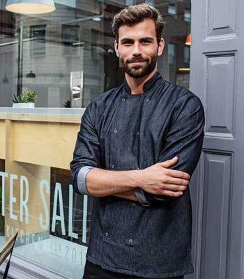 Veste de cuisine denim