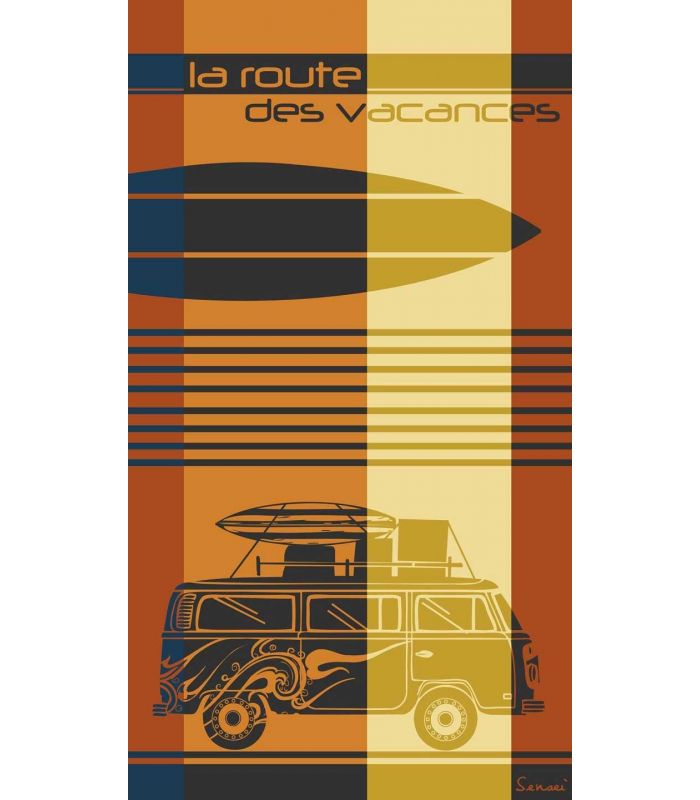 Drap de Plage "Sur la route" Drap de Plage "Sur la route"
