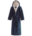 Peignoir capuche Cozy Soft denim