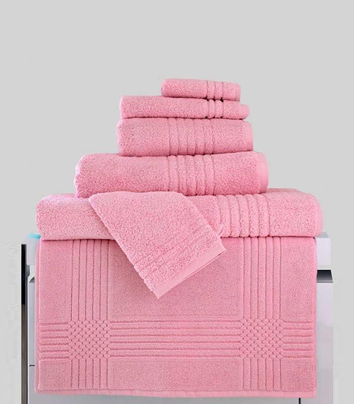 Drap de Douche "Extra Moelleux" 700gr/m² 100% coton Rose