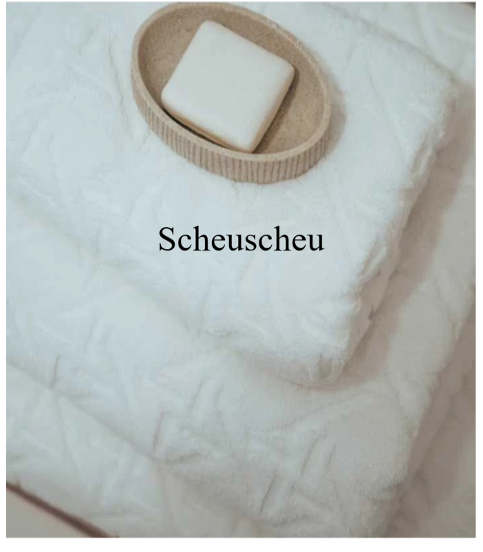 Drap de Douche 70 x 140 cm - Gamme HÔTEL DE LUXE Jacquard 100% Coton Egyptien 700 g/m²