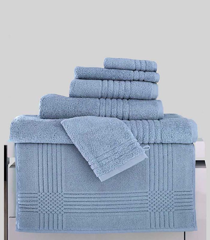Maxi Drap de Bain "Extra Moelleux" 700gr/m² 100% coton Bleu Glacier