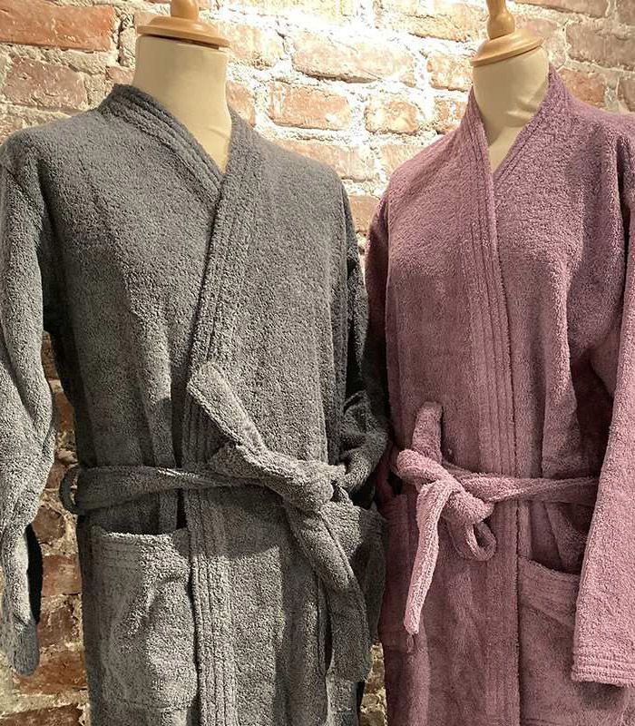 Peignoir col kimono 100% coton 400g/m² Peignoir col kimono 100% coton 400g/m²
