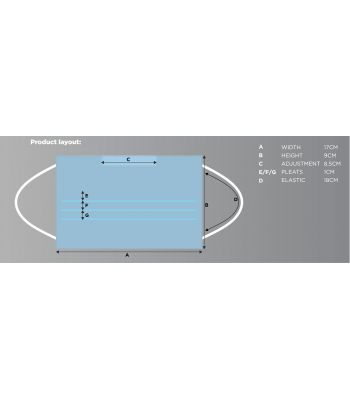 Pack Masques tissu antiprojection lavable 25 fois (vendu par 4)