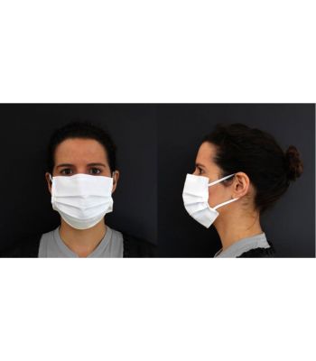 Pack Masques tissu antiprojection lavable 25 fois (vendu par 4) Cat-1