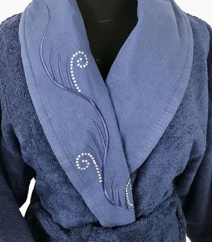 Peignoir Gamme Présidentiel DeLuxe avec véritables cristaux Swarovski ™
