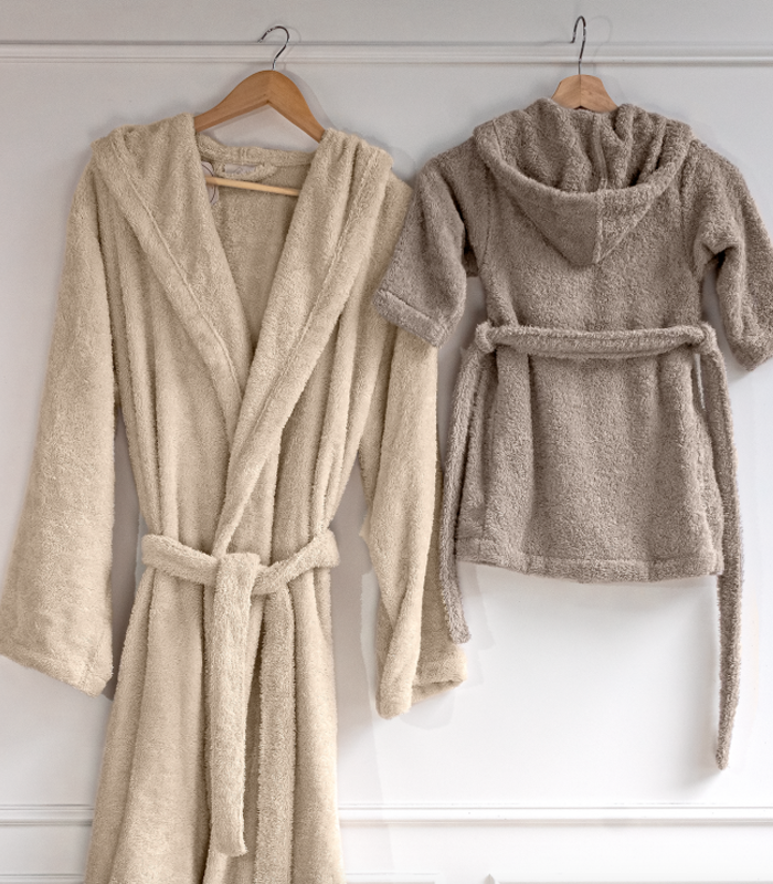 Peignoir enfant 100% coton bio 450g/m²