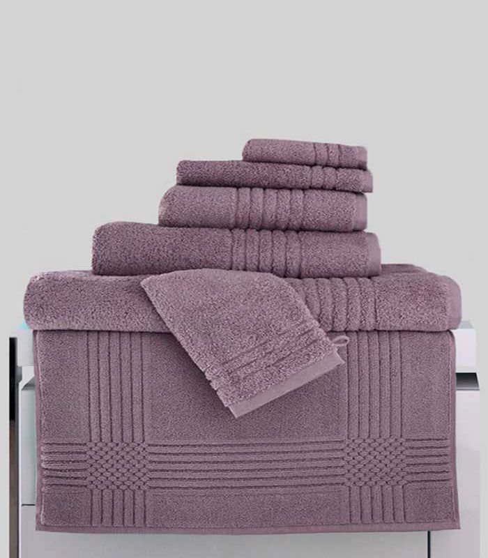 Maxi Drap de Bain "Extra Moelleux" 700gr/m² 100% coton Aubergine