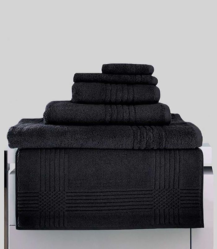 Maxi Drap de Bain "Extra Moelleux" 700gr/m² 100% coton Noir