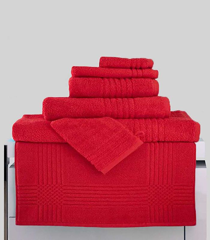 Maxi Drap de Bain "Extra Moelleux" 700gr/m² 100% coton Rouge