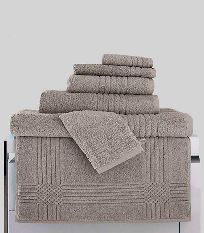 Maxi Drap de Bain "Extra Moelleux" 700gr/m² 100% coton Taupe