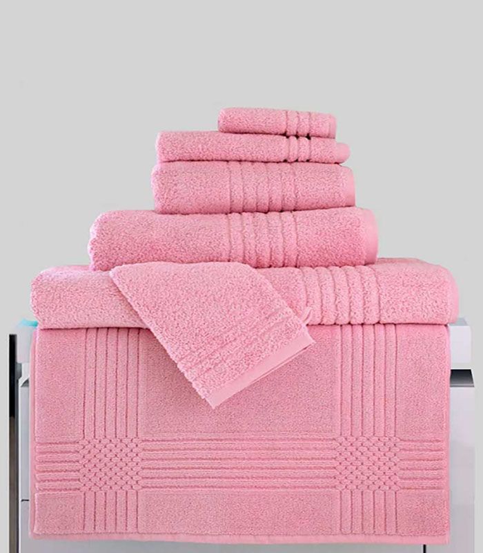 Maxi Drap de Bain "Extra Moelleux" 700gr/m² 100% coton Rose
