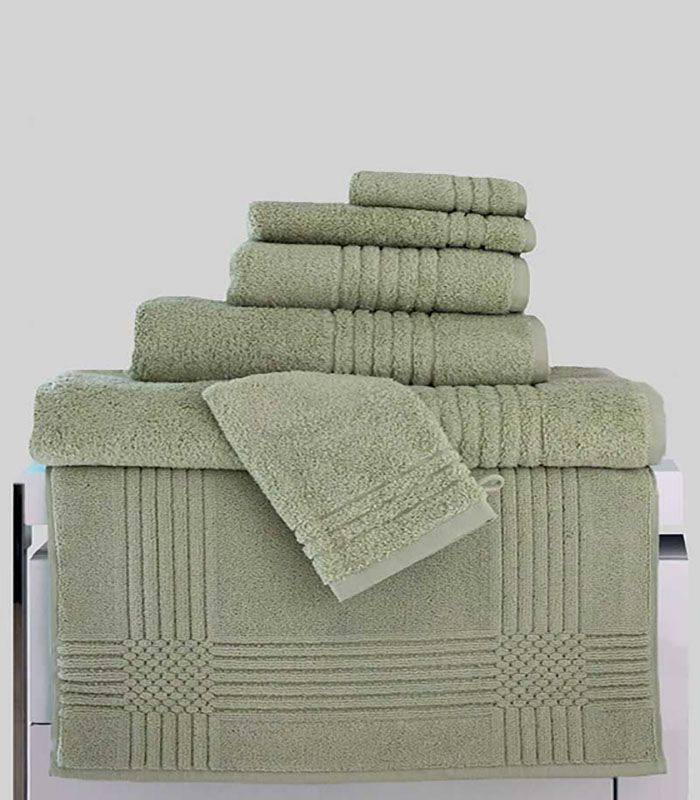 Maxi Drap de Bain "Extra Moelleux" 700gr/m² 100% coton Vert Sauge