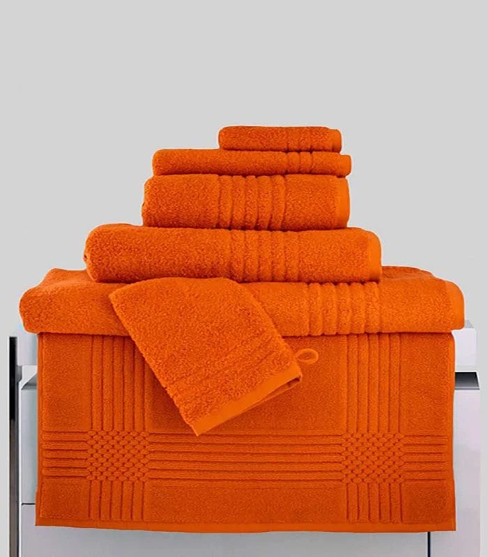 Gant de toilette "Extra Moelleux" 700gr/m² 100% coton Orange