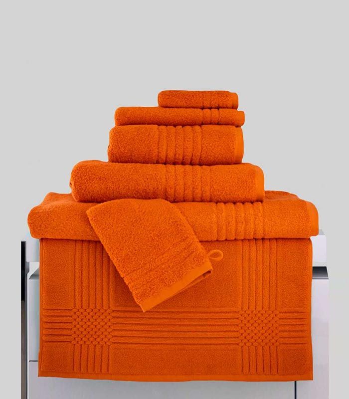 Serviette de Toilette "Extra Moelleux" 700gr/m² 100% coton Orange