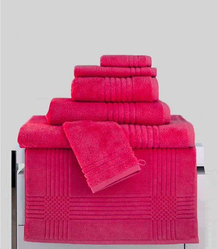Serviette de Toilette "Extra Moelleux" 700gr/m² 100% coton Fushia