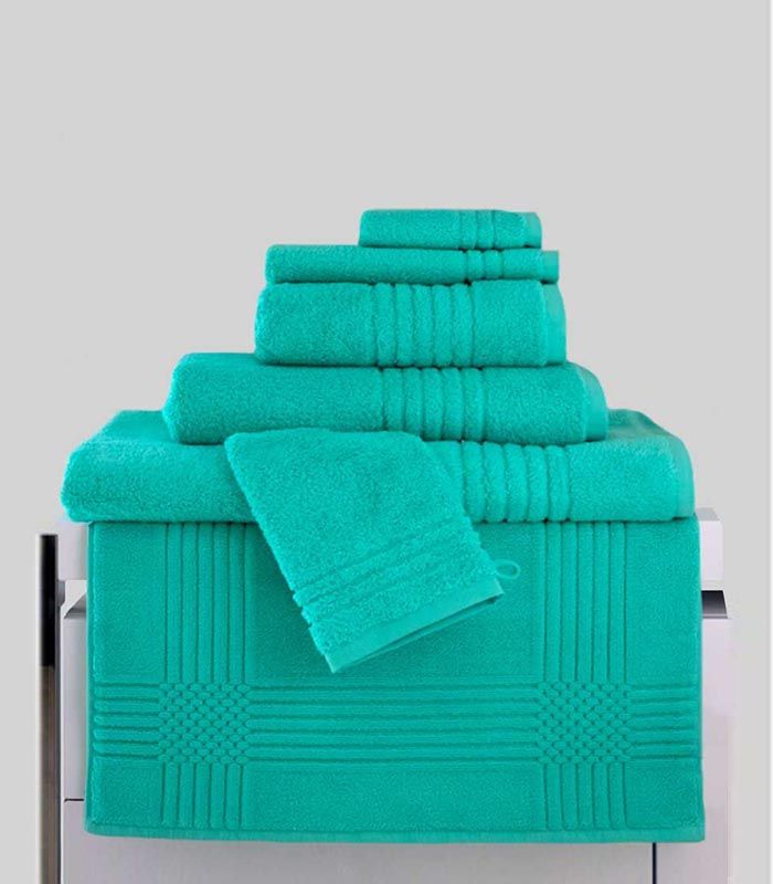 Serviette de Toilette "Extra Moelleux" 700gr/m² 100% coton Turquoise