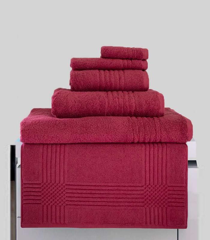 Tapis de Bain assorti ligne "Extra Moelleux" 50x80 1000gr/m² Framboise