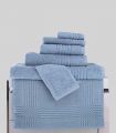 Tapis de Bain assorti ligne "Extra Moelleux" 50x80 1000gr/m² Bleu Glacier