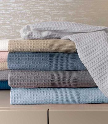 Drap de Bain Nid d'Abeille 100x150cm 100% coton