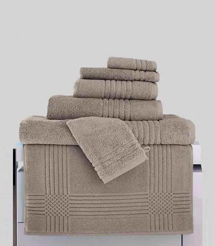 Tapis de Bain assorti ligne "Extra Moelleux" 50x80 1000gr/m² Taupe