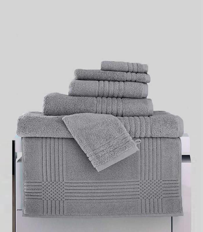 Tapis de Bain assorti ligne "Extra Moelleux" 50x80 1000gr/m² Silver