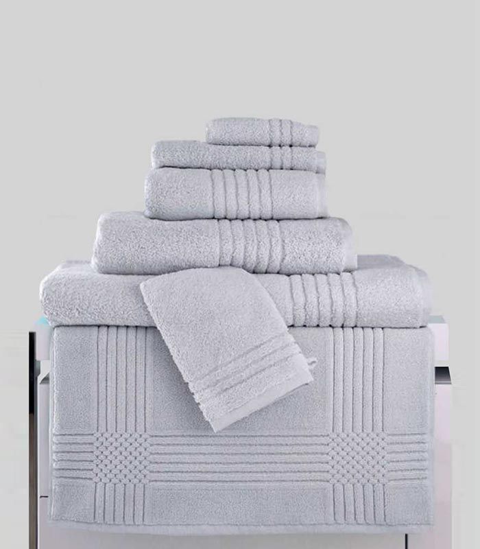 Tapis de Bain assorti ligne "Extra Moelleux" 50x80 1000gr/m² Gris Perle
