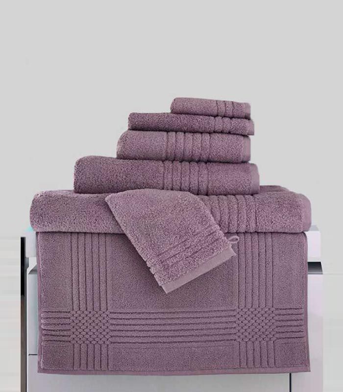 Tapis de Bain assorti ligne "Extra Moelleux" 50x80 1000gr/m² Aubergine