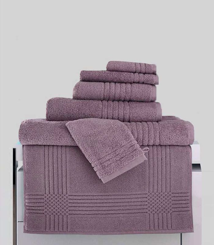 Maxi Drap de Bain "Extra Moelleux" 700gr/m² 100% coton Aubergine