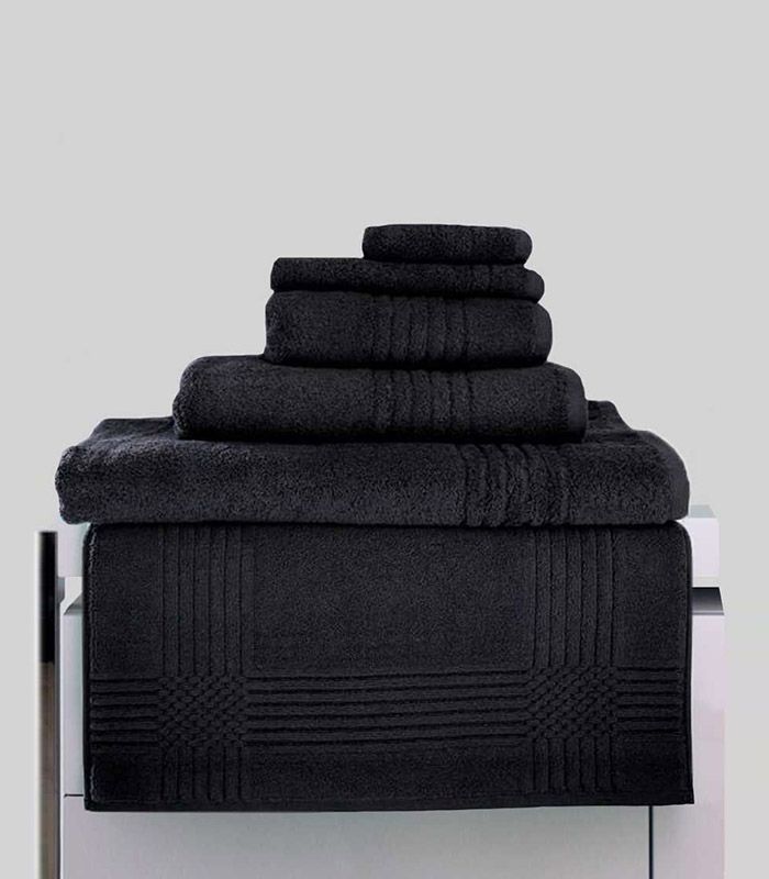 Gant de toilette "Extra Moelleux" 700gr/m² 100% coton Noir