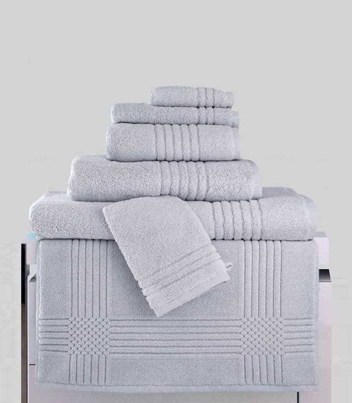 Gant de toilette "Extra Moelleux" 700gr/m² 100% coton Gris Perle