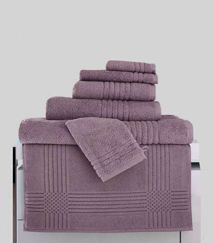 Gant de toilette "Extra Moelleux" 700gr/m² 100% coton Aubergine