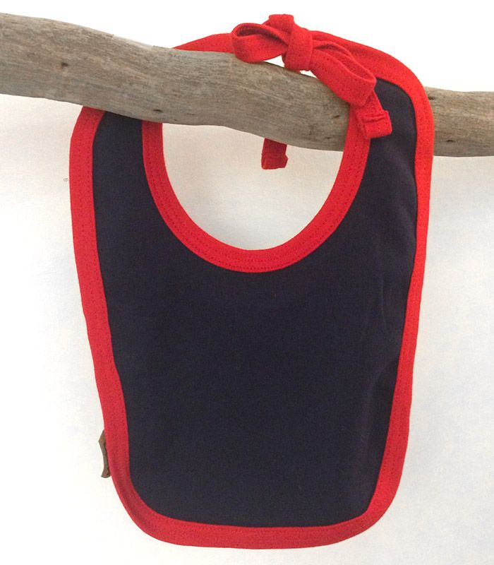 Bavoir Bleu/Rouge