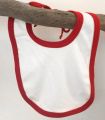 Bavoir Blanc/Rouge