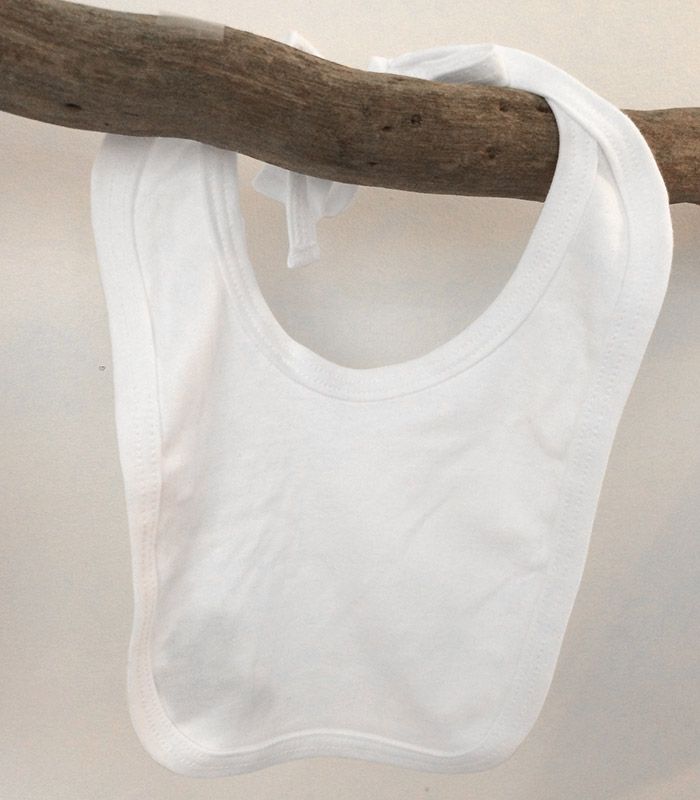 Bavoir Blanc/Blanc