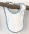 Bavoir Blanc/Bleu