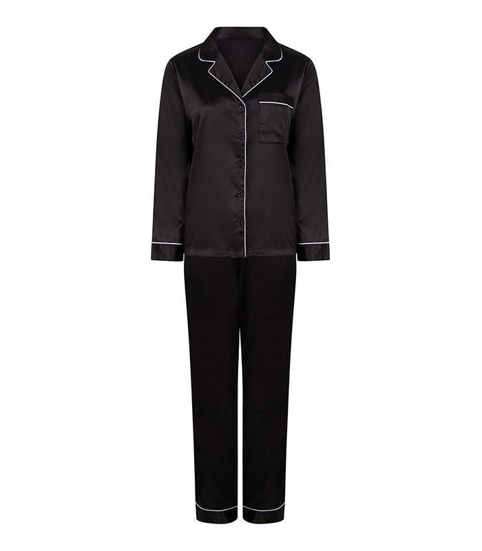Pyjama en satin noir