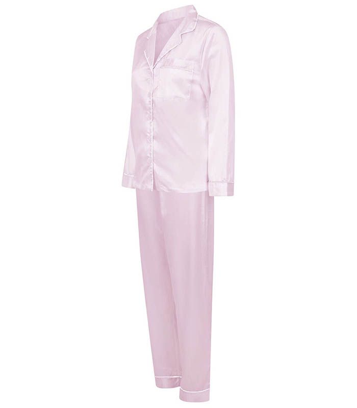Pyjama en satin rose