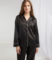 Pyjama en satin noir