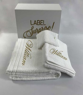 Coffret Label Surprise Serviettes Luxe 700g/m²