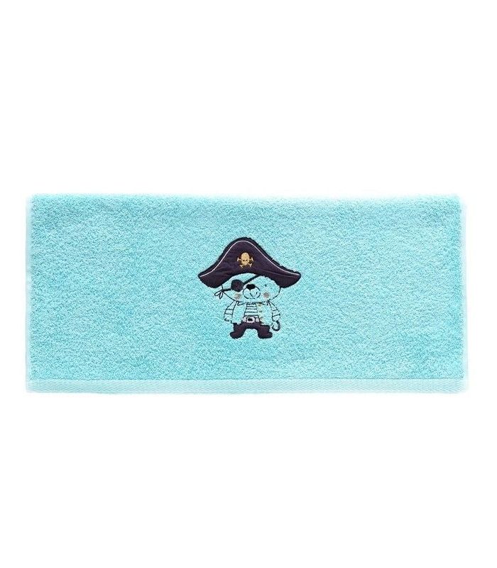 Serviette de toilette Ours Pirate 50x90cm 100% coton Serviette de toilette Ours Pirate 50x90cm 100% coton
