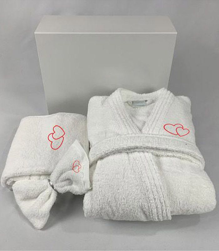 Coffret Label Surprise "Love" Peignoir col kimono Coffret Label Surprise "Love" Peignoir col kimono
